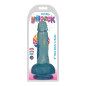 7 Inch Slim Stick with Balls Dildo - Berry