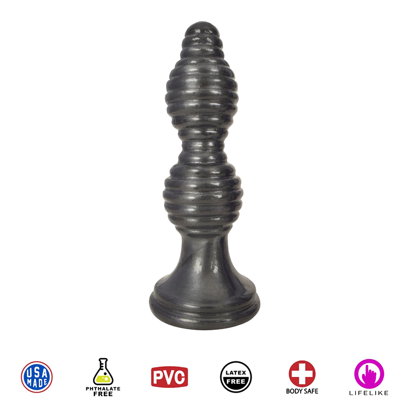 The Queen Ribbed Anal Plug
