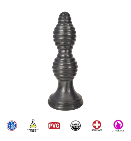 The Queen Ribbed Anal Plug