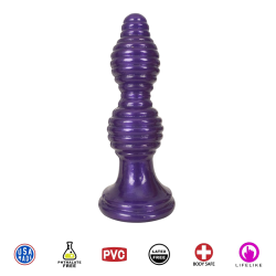 The Queen Ribbed Anal Plug