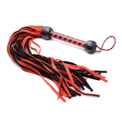 Black and Red Suede Flogger