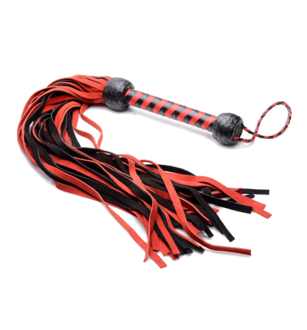 Black and Red Suede Flogger