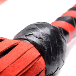 Black and Red Suede Flogger