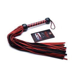 Black and Red Suede Flogger