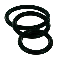 Trinity Silicone Cock Rings Black