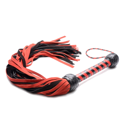 Black and Red Suede Flogger