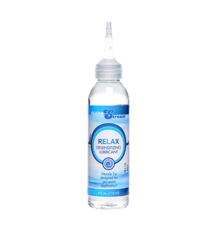 Relax Desensitizing Lubricant With Nozzle Tip - 4 & 8 oz.