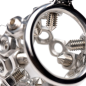 Bolted Chastity Cage with Spikes