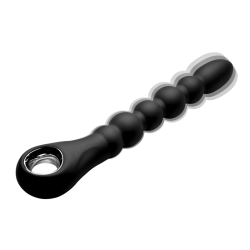 Dark Scepter 10X Vibrating Silicone Anal Beads