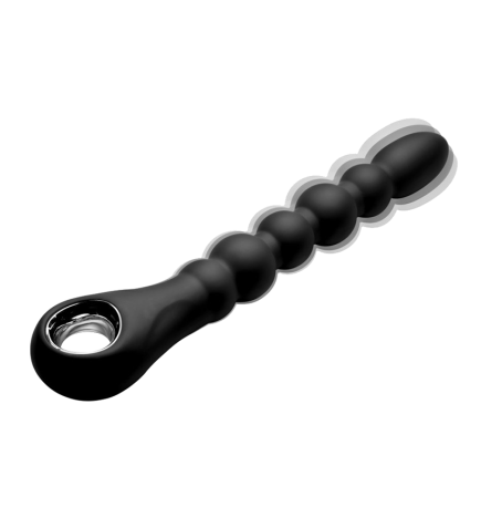 Dark Scepter 10X Vibrating Silicone Anal Beads