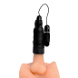 Lightning Stroke Silicone Stroker With Vibrating Bullet