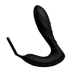 Silicone Prostate Vibrator and Strap with Remote Control