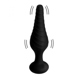 Silicone Vibrating Anal Plug With Remote Control