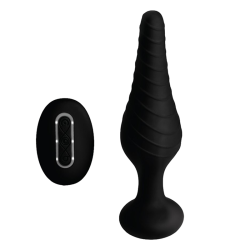 Silicone Vibrating Anal Plug With Remote Control
