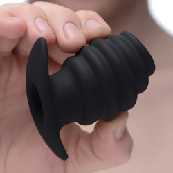 Hive Ass Tunnel Silicone Ribbed Hollow Anal Plug
