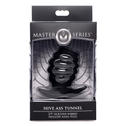 Hive Ass Tunnel Silicone Ribbed Hollow Anal Plug