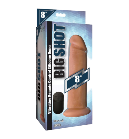 Big Shot Vibrating Remote Control Silicone Dildo