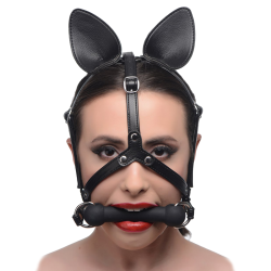 Dark Horse Pony Head Harness with Silicone Bit