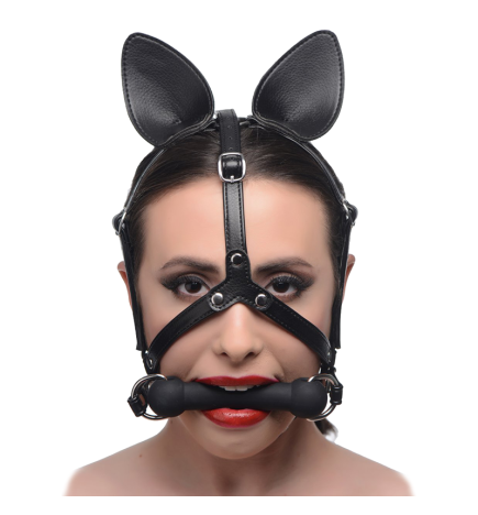 Dark Horse Pony Head Harness with Silicone Bit