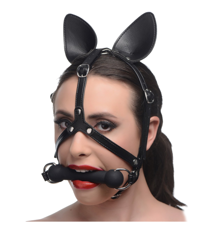 Dark Horse Pony Head Harness with Silicone Bit