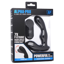 7X P-Stroke Silicone Prostate Stimulator with Stroking Shaft