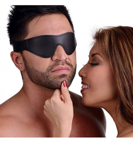 Strict Leather Velcro Blindfold