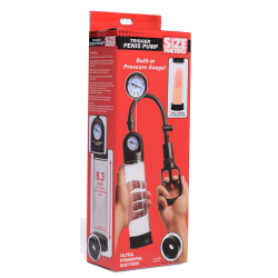 Trigger Penis Pump with Built-in Pressure Gauge