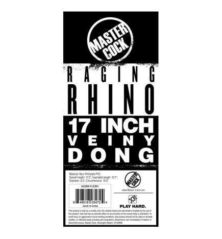 Raging Rhino 17 Inch Veiny Dildo
