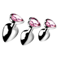 Pink Heart Anal Plug Set