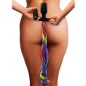 Remote Control Vibrating Rainbow Pony Tail Anal Plug