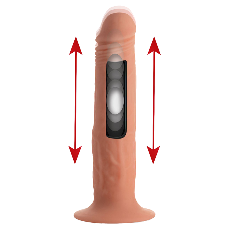 Kinetic Thumping 7X Remote Control Dildo