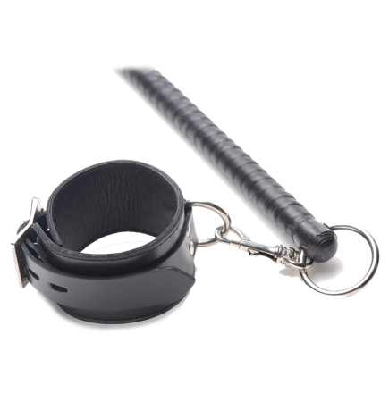 Leather Wrapped Spreader Bar with Cuffs