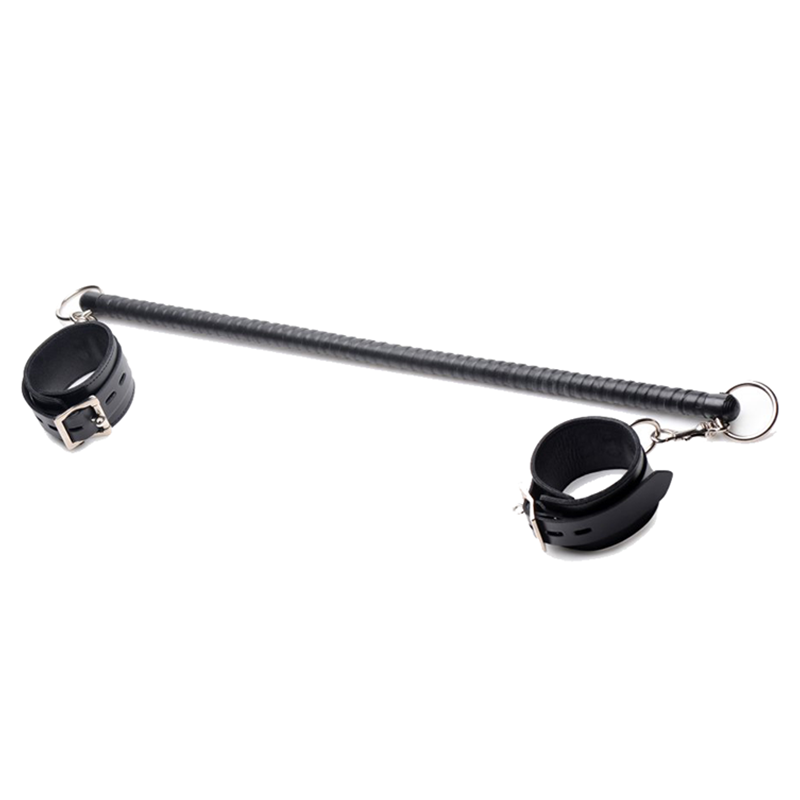 Leather Wrapped Spreader Bar with Cuffs