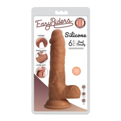 Easy Riders Dual Density Silicone Dildo 6 Inch