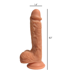 Easy Riders Dual Density Silicone Dildo 8 Inch