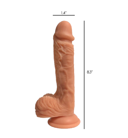 Easy Riders Dual Density Silicone Dildo 8 Inch