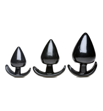 Triple Spades 3 Piece Anal Plug Set