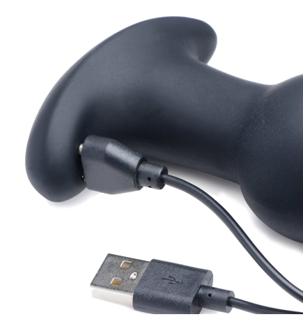 Gyro-M 10X Curved Rimming Plug with Remote Control