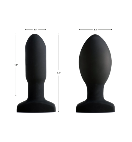 Remote Control Inflatable 10X Vibrating Missile Silicone Plug