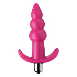 Ribbed Vibrating Butt Plug
