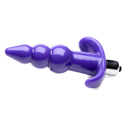 Ribbed Vibrating Butt Plug