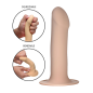 Squeezable Phallic Dildo - Flesh Squeezable Phallic Dildo - Flesh