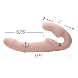 Remote Control Inflatable Vibrating Silicone Ergo Fit Strapless