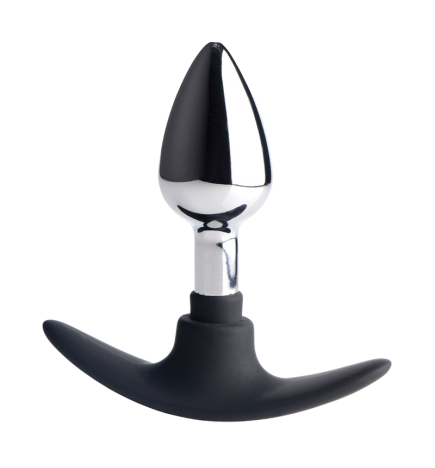 Dark Invader Metal and Silicone Anal Plug