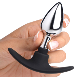 Dark Invader Metal and Silicone Anal Plug