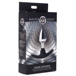 Dark Invader Metal and Silicone Anal Plug