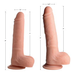 Vibrating and Rotating Remote Control Silicone Dildo with Balls
