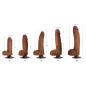 Jock Dark Bareskin Vibrating Dildo with Balls