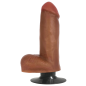 Jock Dark Bareskin Vibrating Dildo with Balls