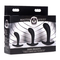 Dark Delights 3 Piece Curved Anal Trainer Set